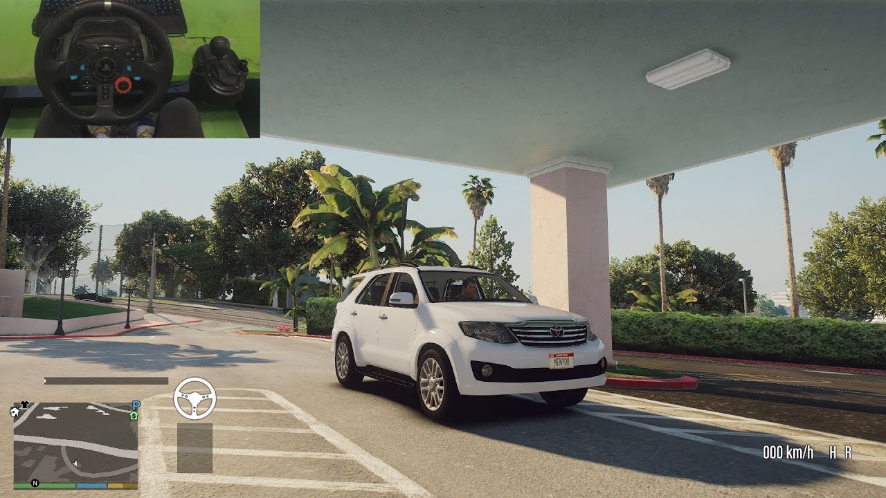 Toyota Fortuner 2014  Gta5 on Logitech G29 Gameplay