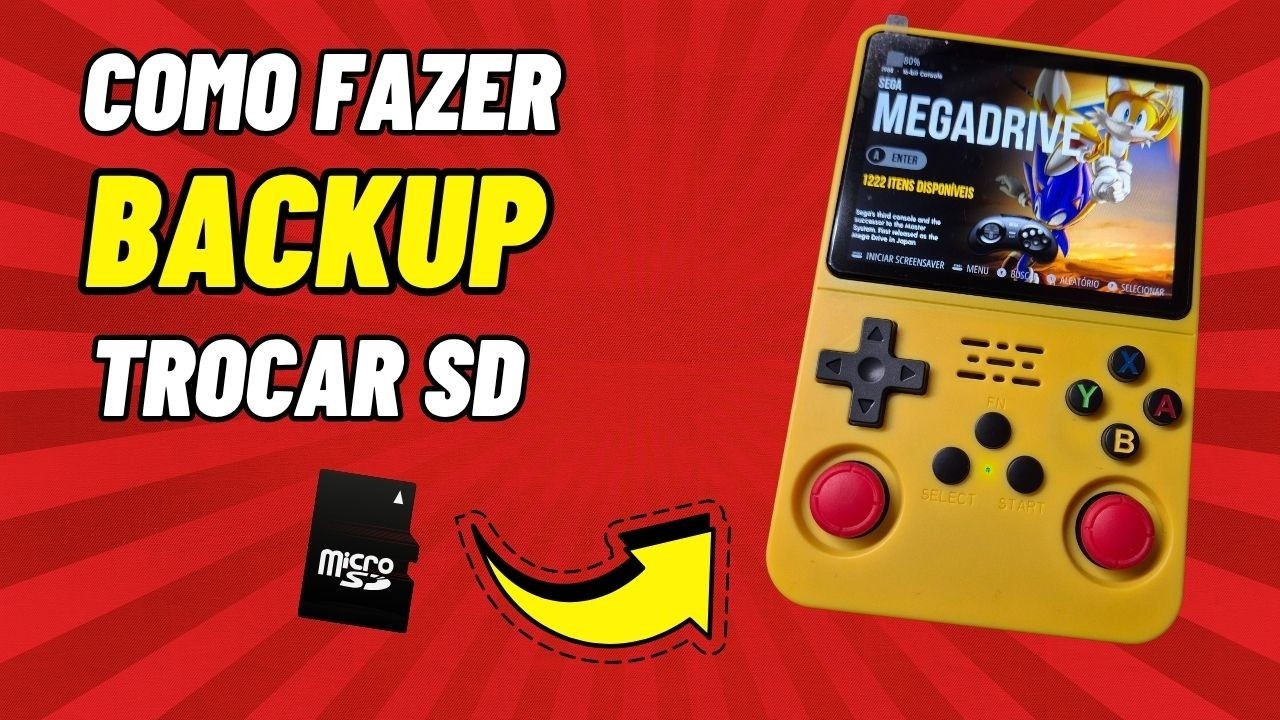 Como fazer BACKUP e TROCAR CARTÃO SD do R36S
