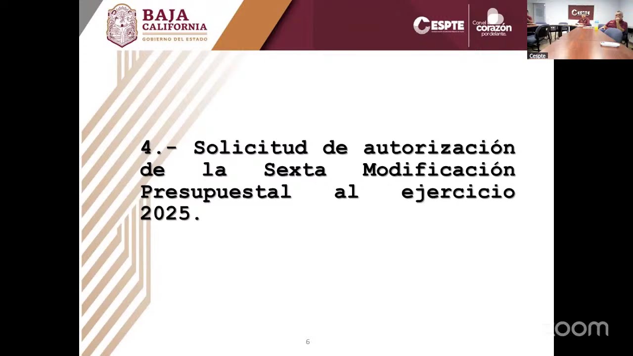 SEXTA  SESION  EXTRAORDINARIA  DEL CONSEJO  DE ADMINISTRACION CESPTE