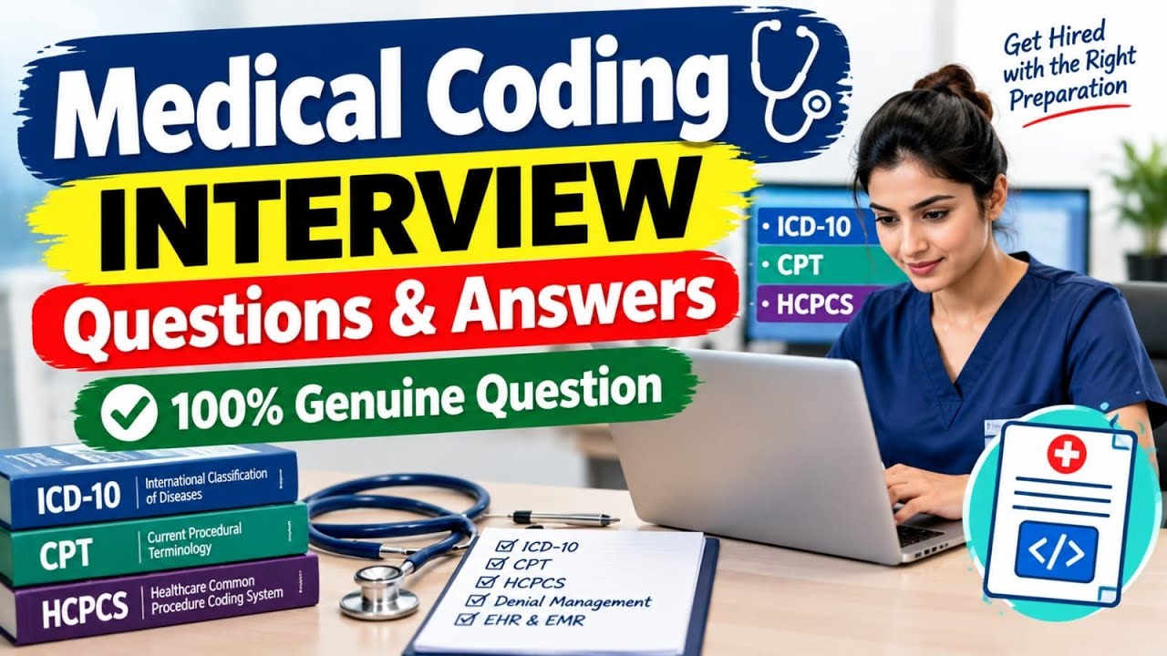 Medical Coding Interview Questions For Freshers | 100% Genuine Questions
