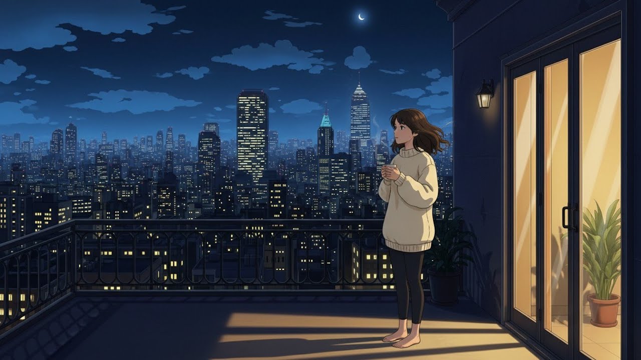 A Peaceful Night Routine ✨ Night Cooking, Warm Dinner, Quiet Night 🌃 Ghibli Inspired Night