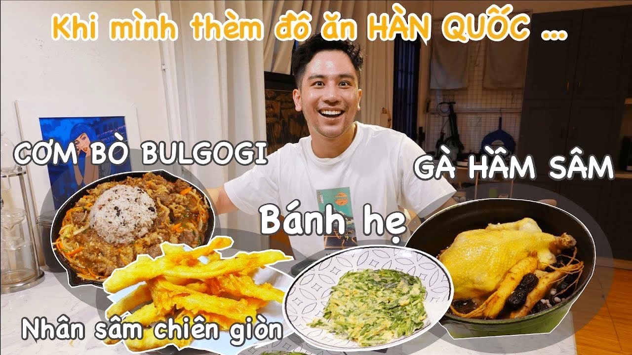 CƠM BÒ BULGOGI - GÀ HẦM SÂM Hàn Quốc cực hấp dẫn / Nhân sâm chiên giòn có vị gì? // Dinology
