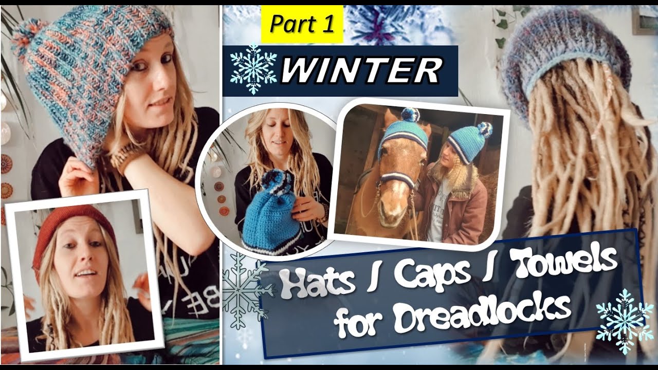 ❤ Dreadlocks Mützen - Part 1: Winter || #dreadlocks #mütze #rasta #hats
