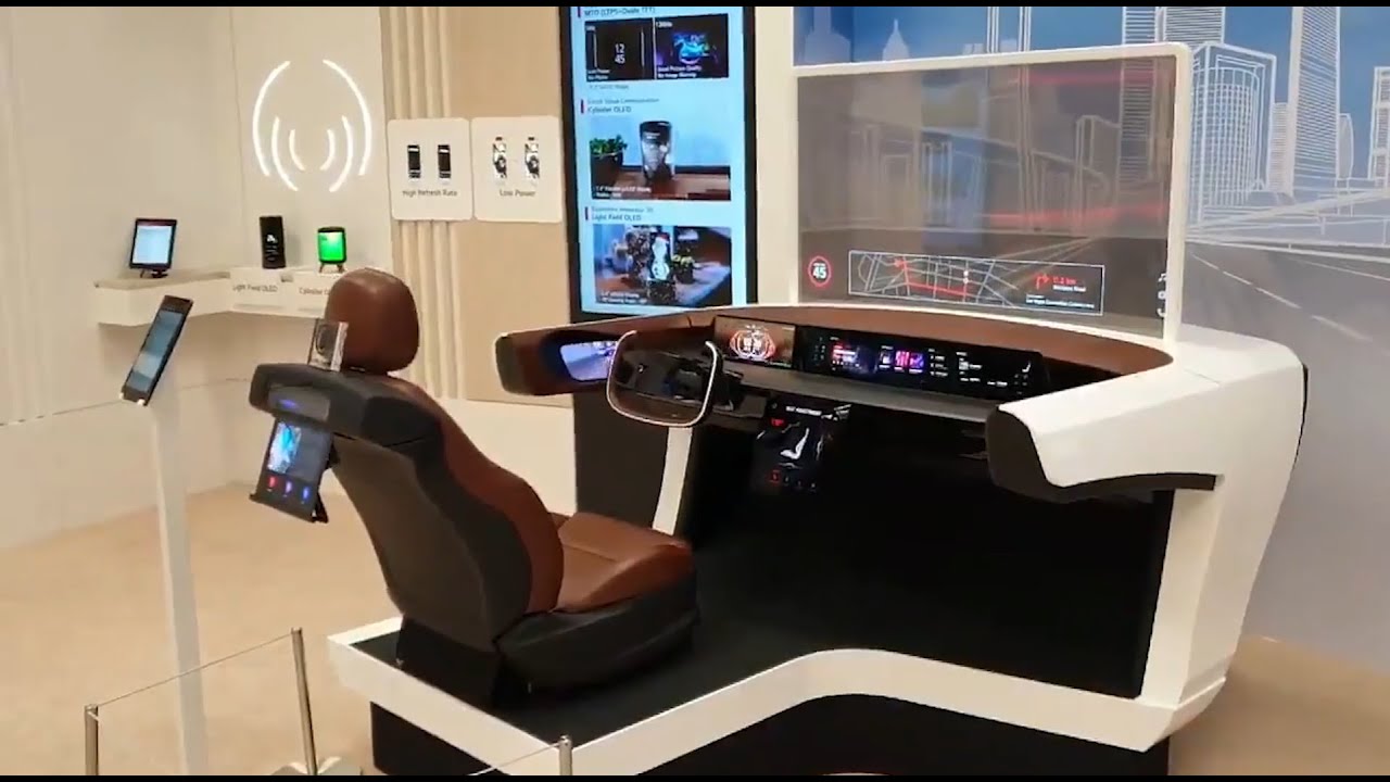 A Concept car cockpit from LG Display.