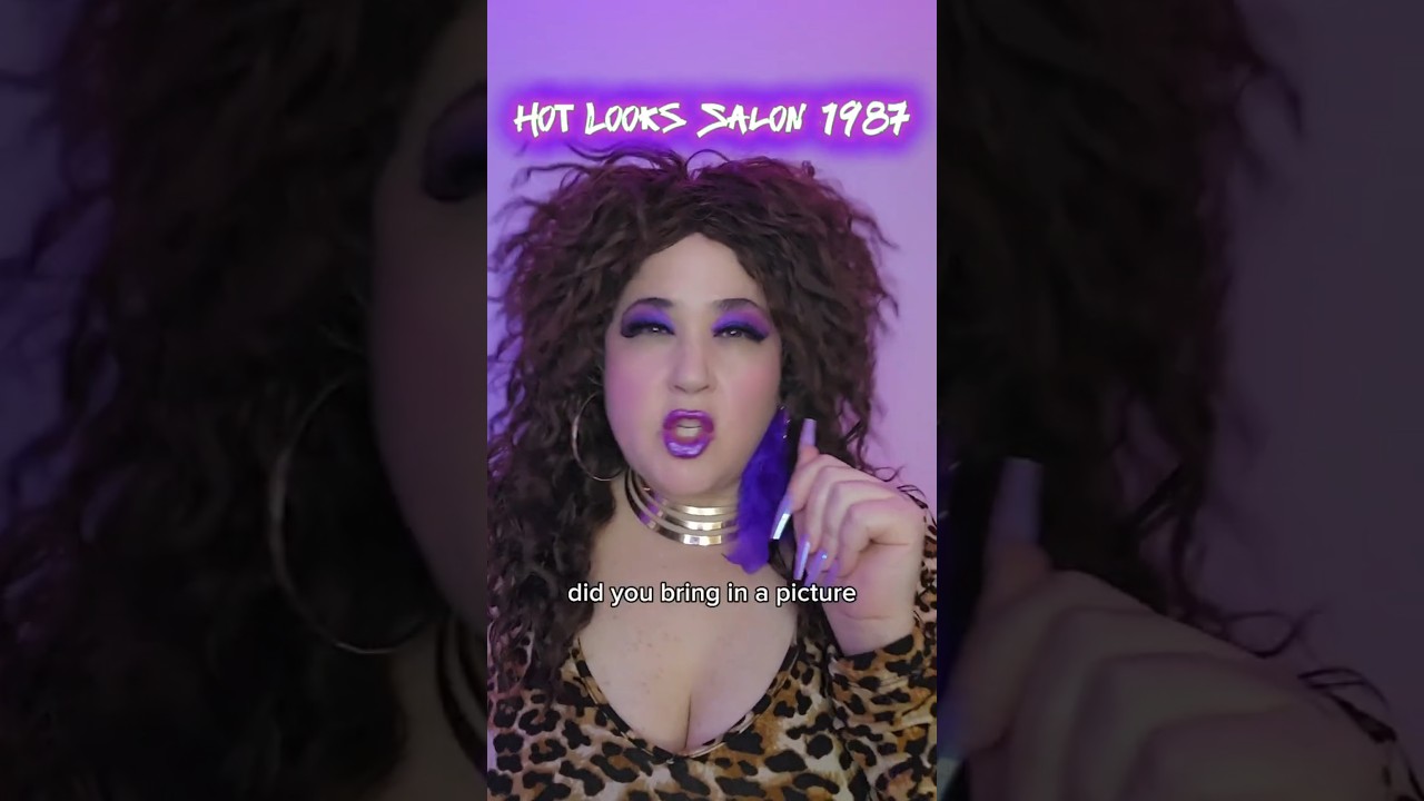Big hair, big dreams...Hot Looks Salon 1987#salon #hairstylist #makeover #80s #80saesthetic