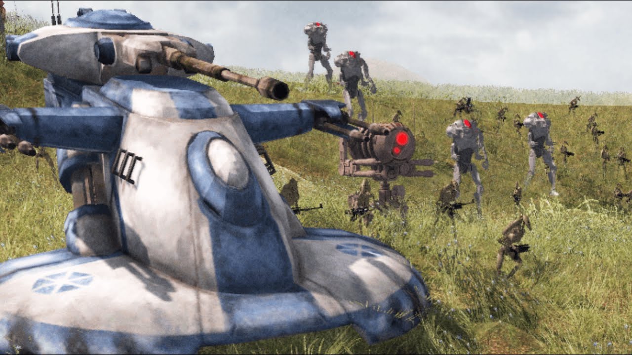 ULTIMATE STAR WARS MOD: CIS Battle Droids vs Clone Troopers! - Men of War: Assault Squad 2