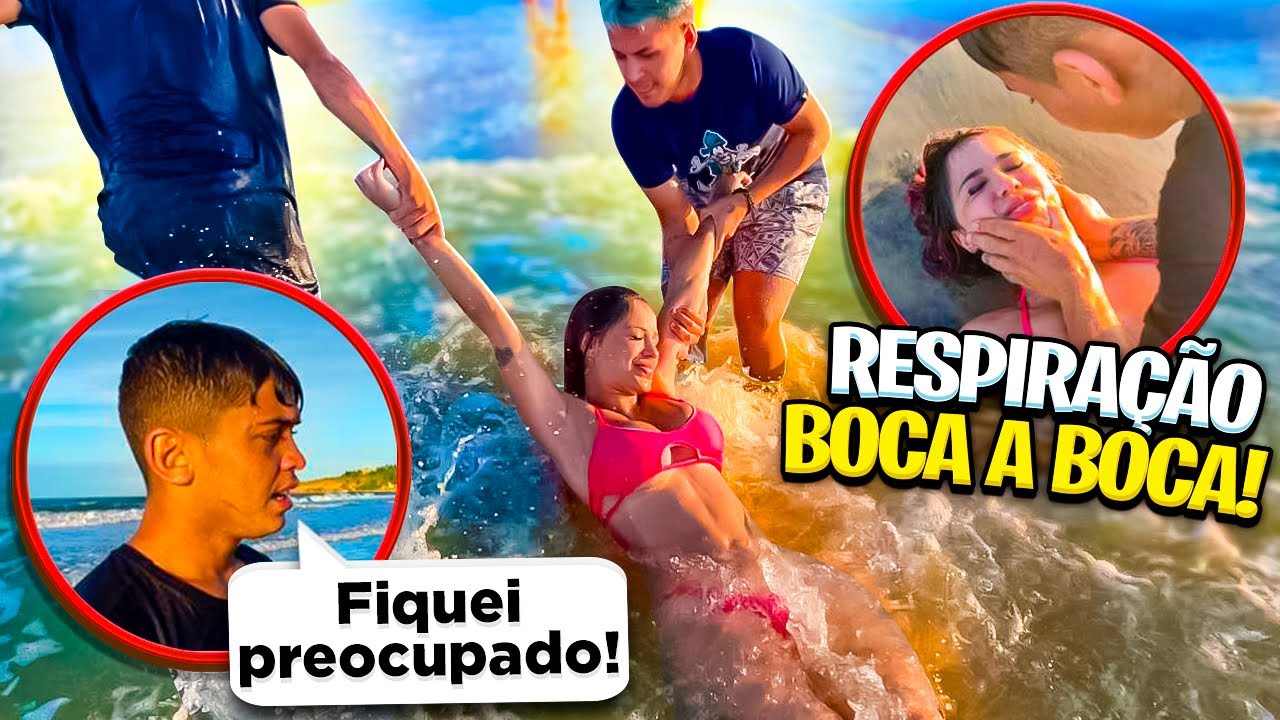 O NORDESTINO FEZ RESPIRAÇÃO BOCA A BOCA *me afoguei*