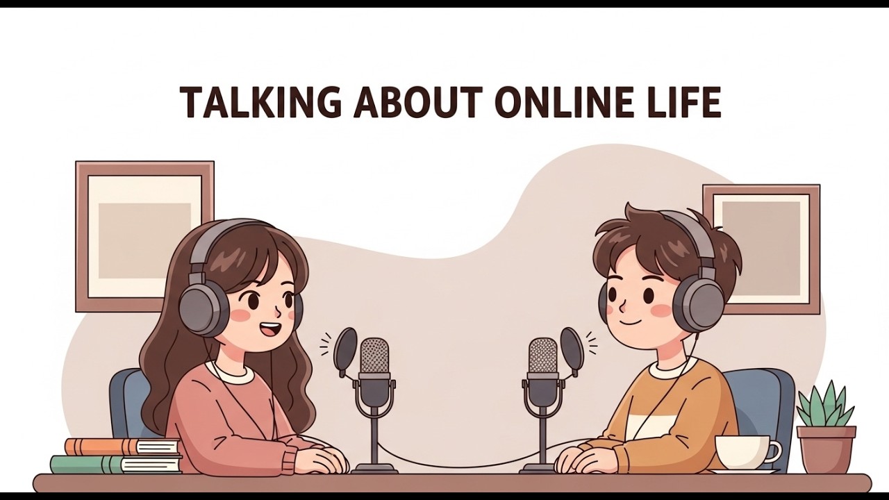Learn English About Online Life 📱 | Daily English Conversation for Beginners |