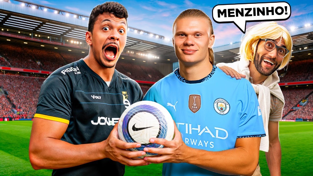 TESTANDO A BOLA DA PREMI&Egrave;RE LEAGUE! ASSINADA PELO&nbsp;HAALAND!&nbsp;😱⚽