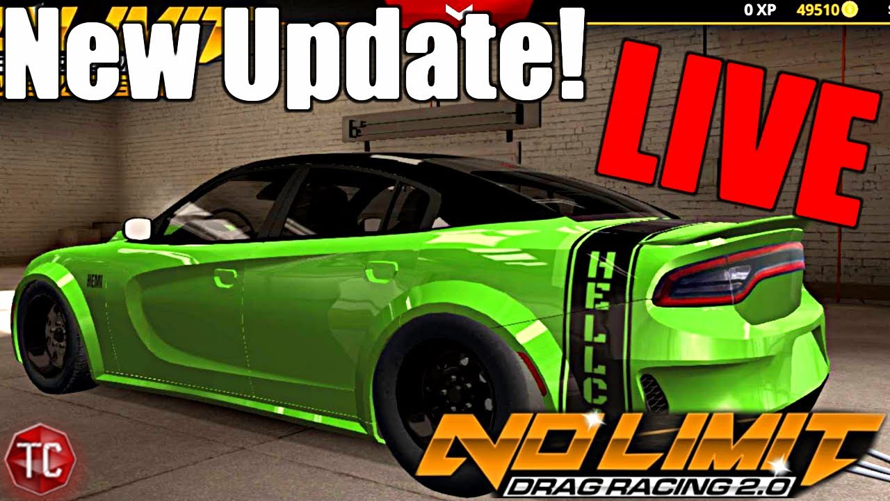 No Limit Drag Racing 2.0 LIVE! NEW UPDATE!! DODGE CHARGER SRT, DRAG BUILDS, & MORE!