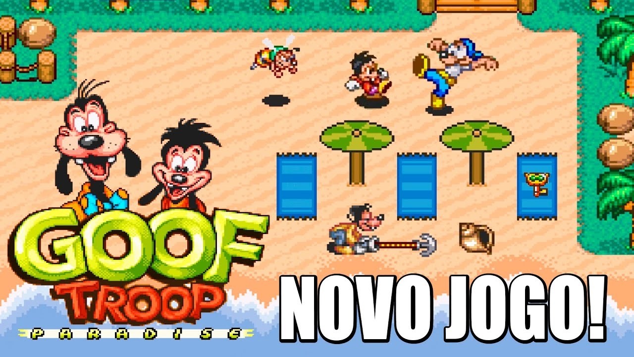 GOOF TROOP Paradise - Jogando a RomHack 🌴 do Clássico do Super Nintendo com @herovast