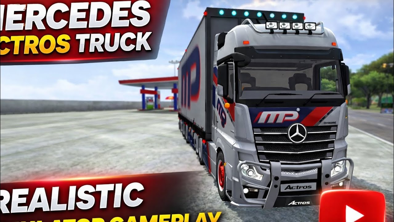 🔥 Mercedes Actros Truck Gameplay 🔥 | bus simulator indonesia 🚍🔥