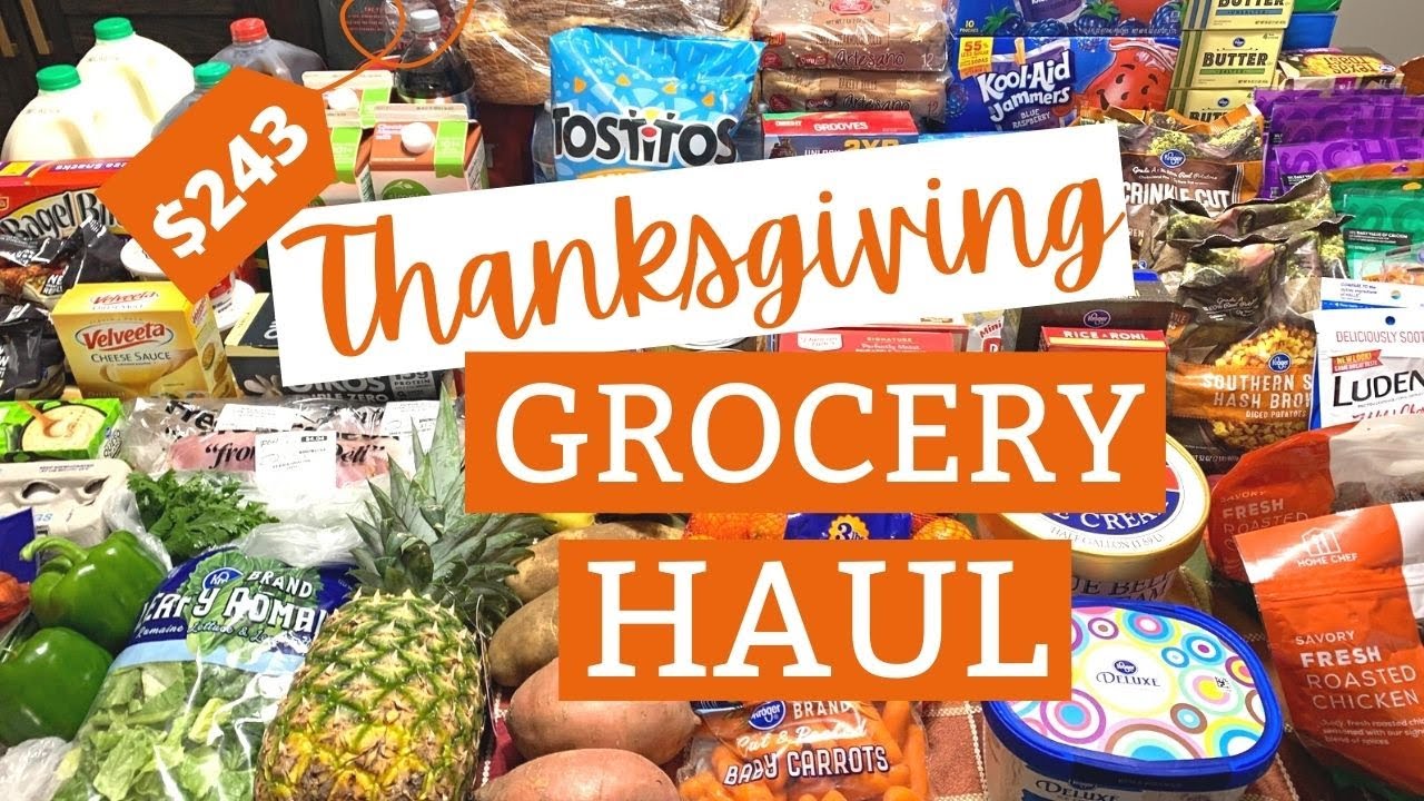 🛒 $243 THANKSGIVING GROCERY HAUL | BRADY BROWNING