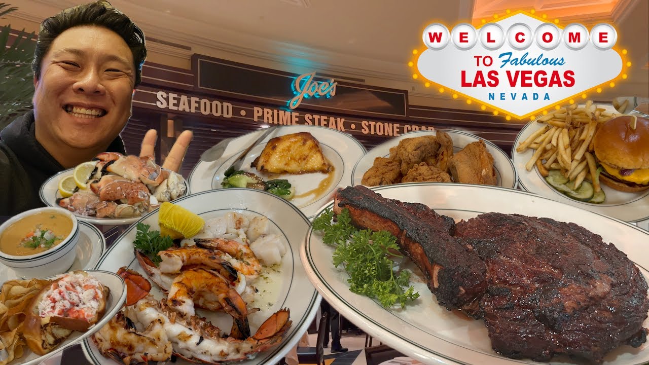 Стейк и каменный краб от Joe's Seafood Prime Steak в Caesar's Palace в Лас-Вегасе