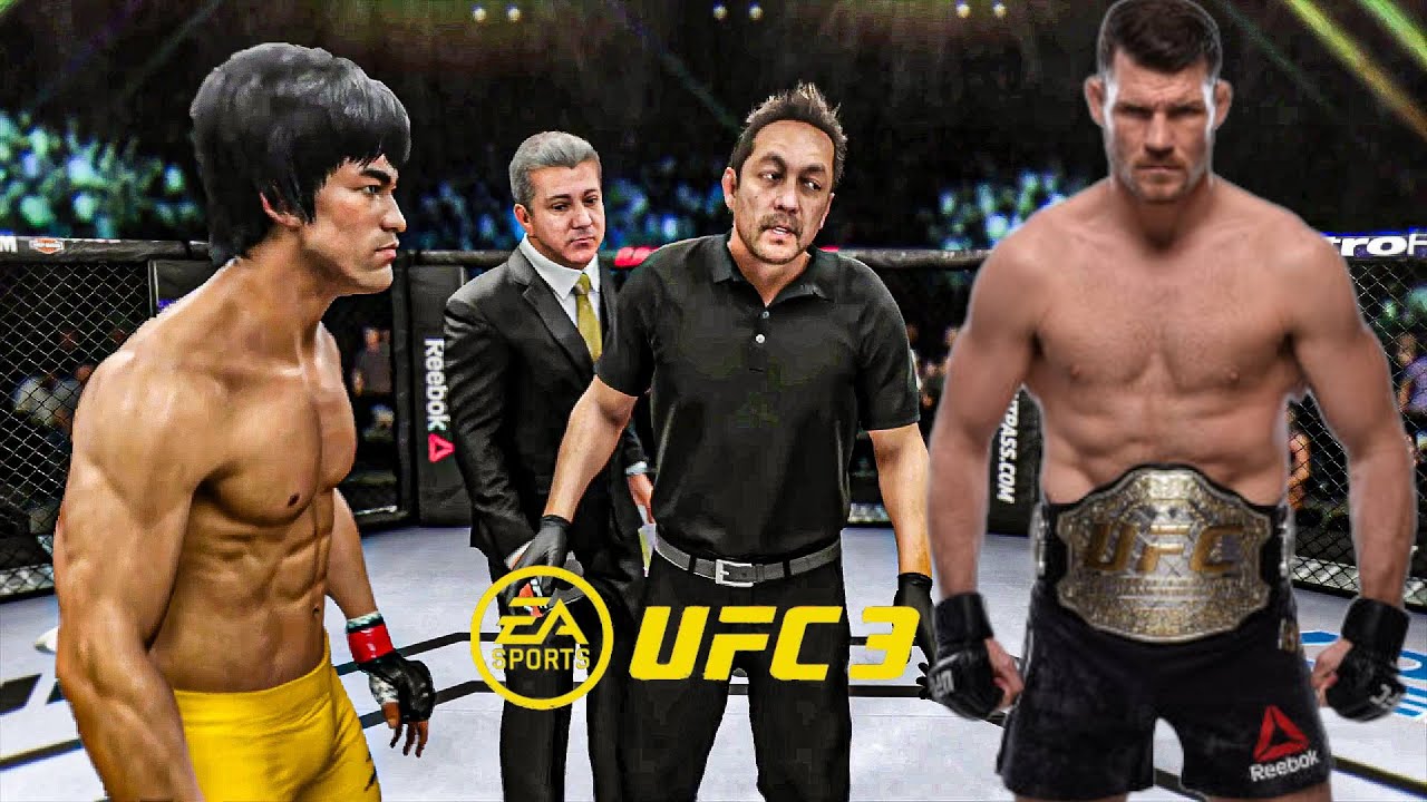 Брюс Ли против Майкла Биспинга EA Sports UFC 3 Бойцовский клуб Брюса Ли 🔥🐲