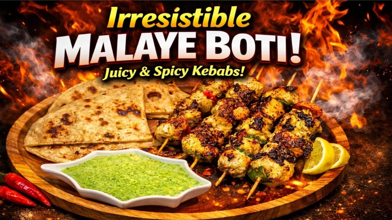 Irresistible Malai Boti Recipe | Creamy & Juicy Chicken Malai Boti at Home