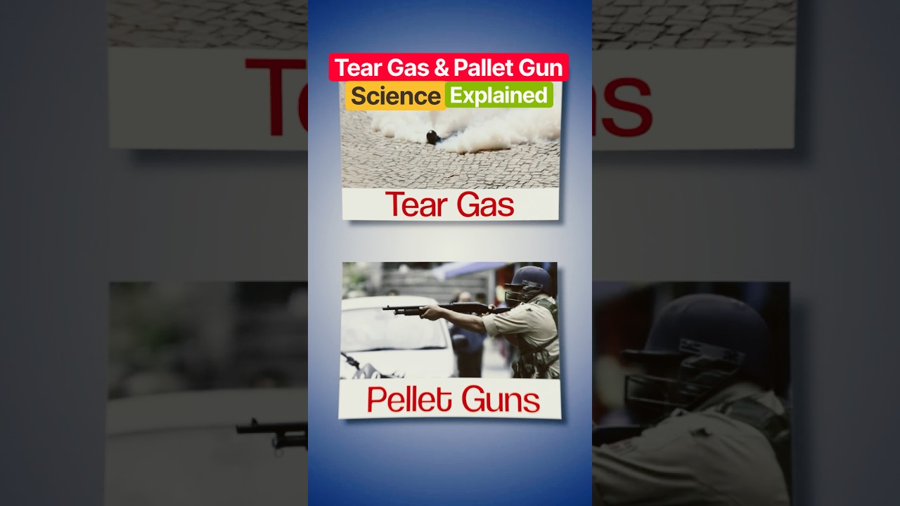 What is Tear Gas & Pallet Gun ?? Science behind it Explained 😱 #shorts #physicswallah