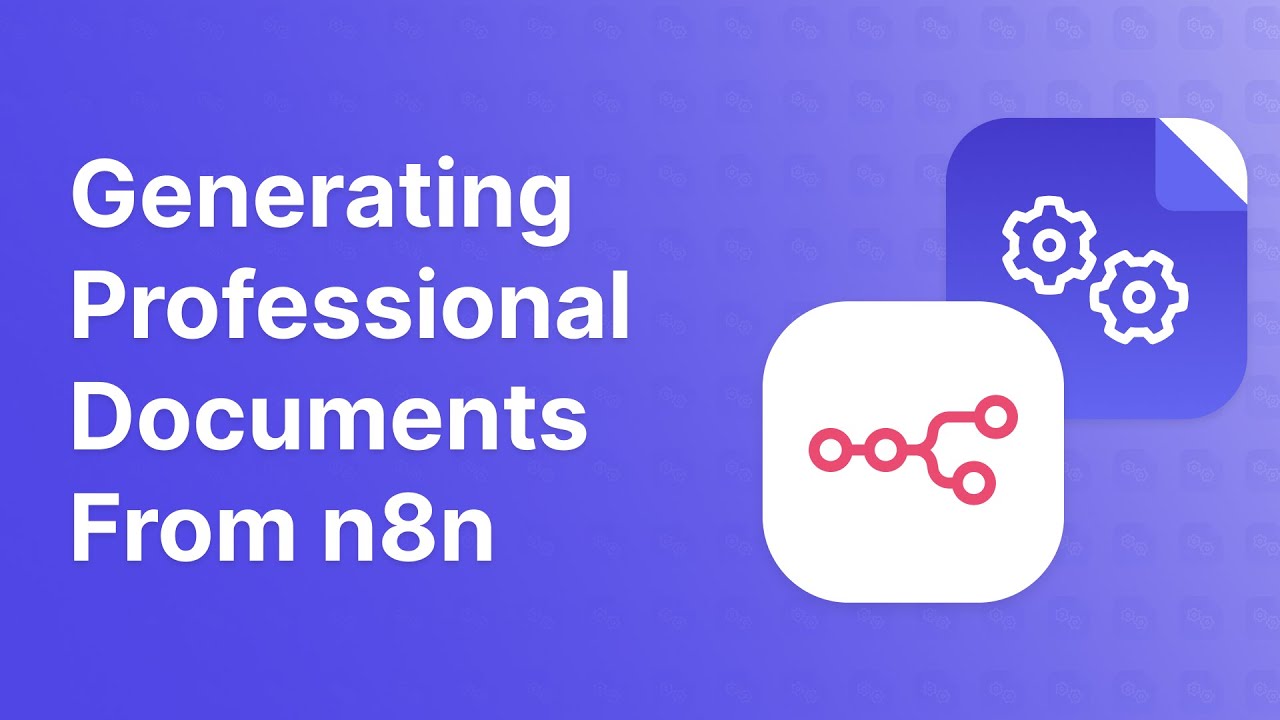 Generating Professional Documents From n8n