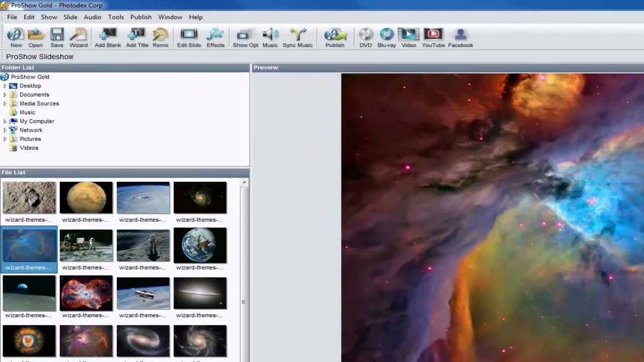 Creating Custom Wizard Themes in ProShow