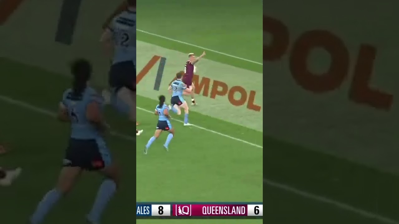 Cameron Munster Try Vs Blues #shorts #nrl #stateoforigin