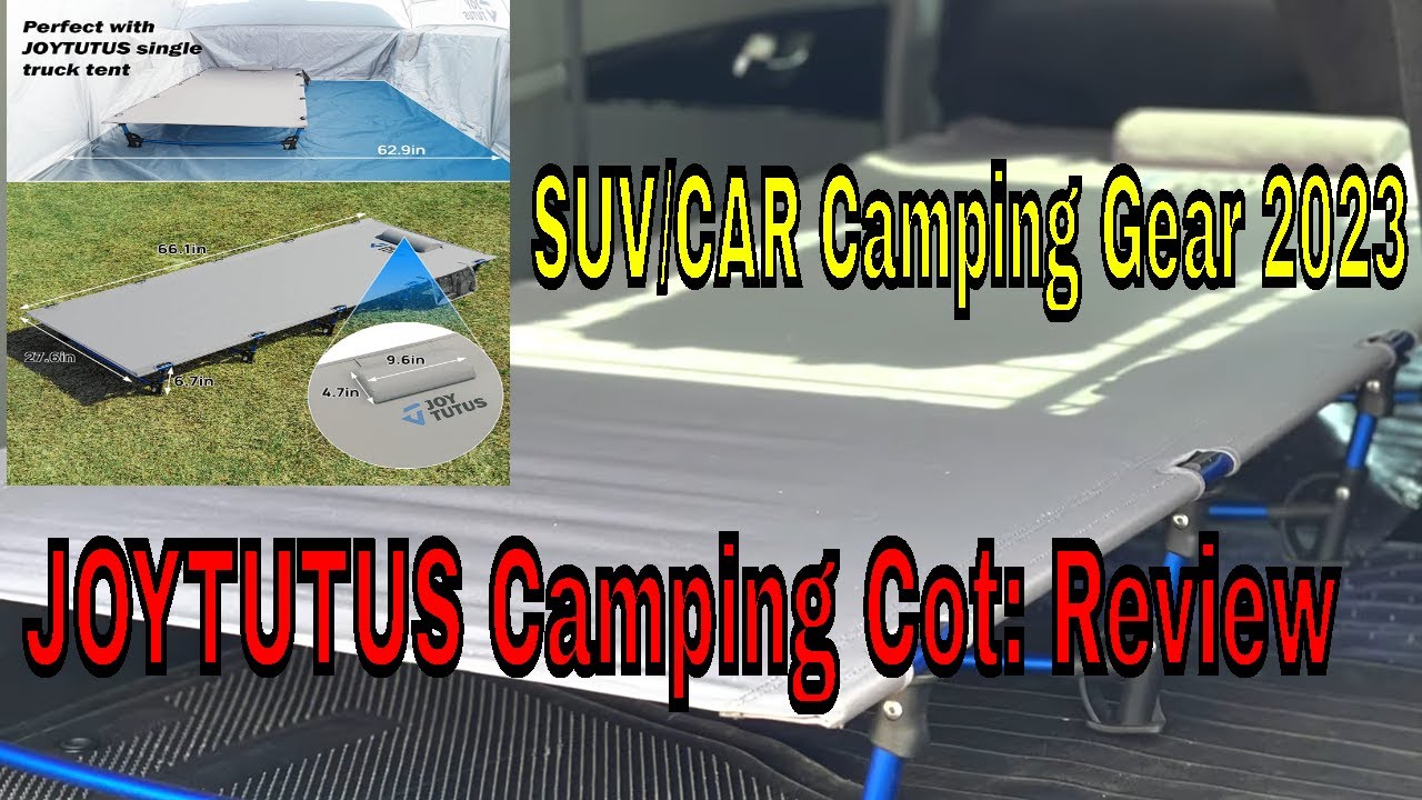 Lightweight Camping Cot Review: Joytutus 4 Pound Hiking Cot or Vanlife /SUV Cot #joytutus #camping