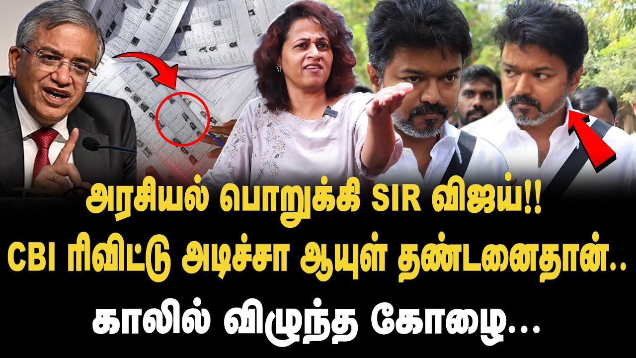 அரசியல் பொறுக்கி SIR விஜய்.! |  Srividhya about TVK Vijay Karur Victims Family Meeting