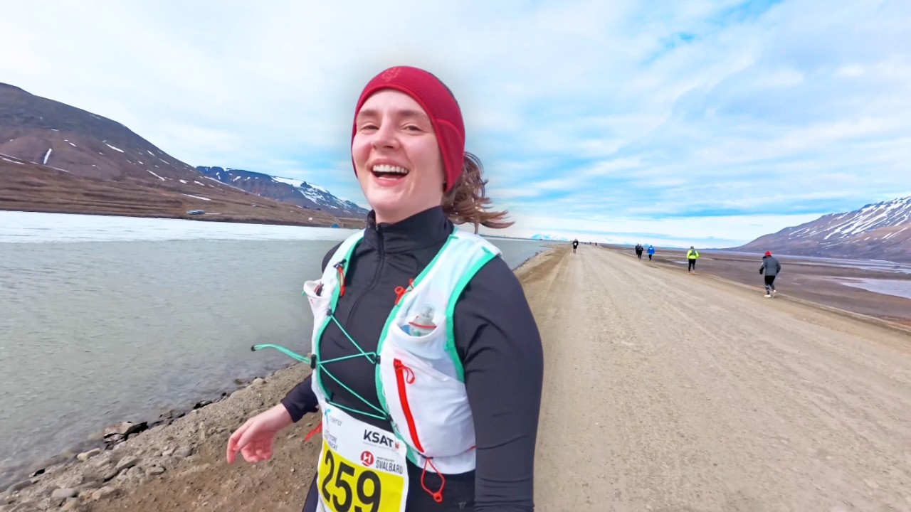 Run a half marathon in the ARCTIC with me | slow runner race vlog