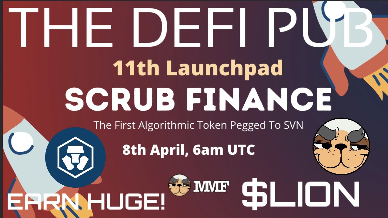 Scrub Finance |  New Launch from Mad Meerkat Finance MMF SVN $LION Earn $TIGER