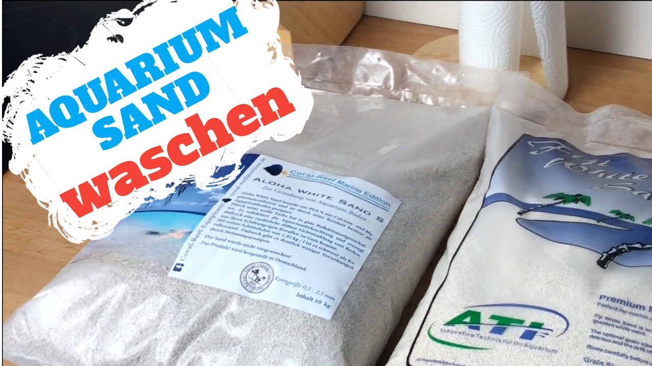 Aquariumsand richtig waschen