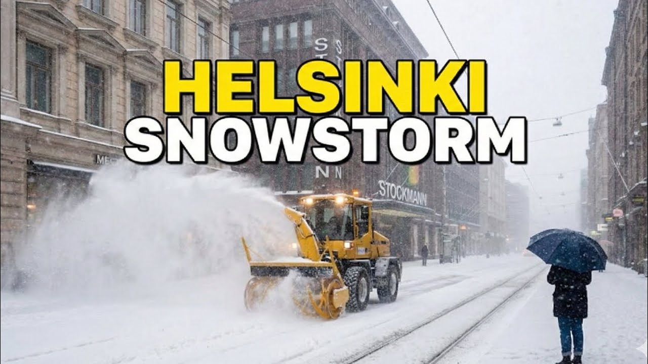 Helsinki Super Duper Snow Walk ❄️🇫🇮 Magical Winter Walk in Finland | 4K Nordic Slow TV