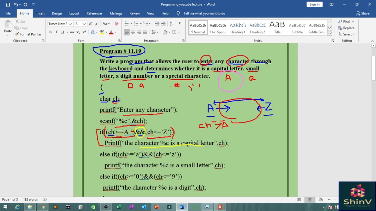 Chapter# 11 || Program 11.19 and 11.20 || Important || ShinV Learners