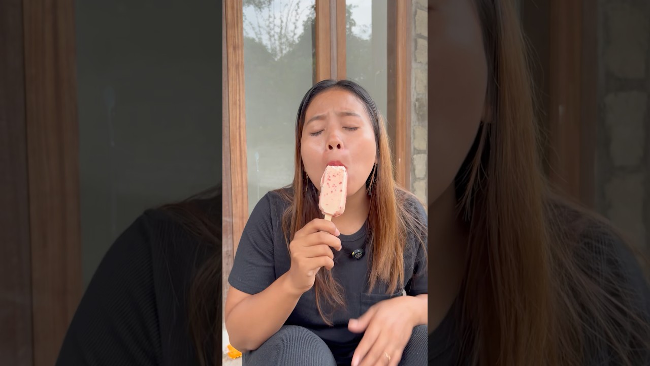 Eskrim nabel dicobain mama #nabeldanmama