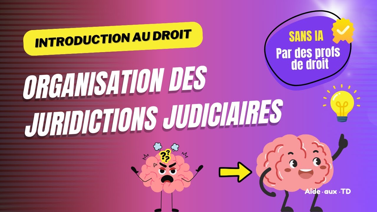 L'organisation des juridictions judiciaires en France
