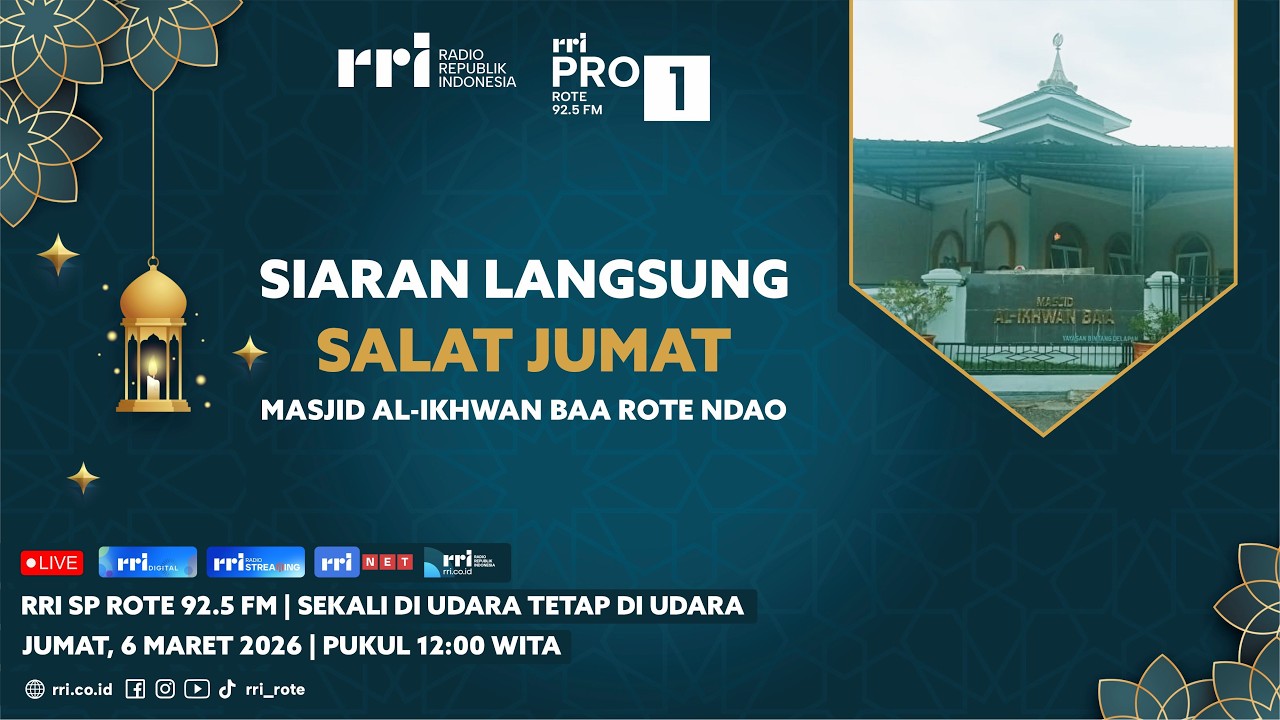 🔴 LIVE SALAT JUMAT MASJID AL - IKHWAN BA'A, ROTE NDAO | JUMAT 6 MARET 2026
