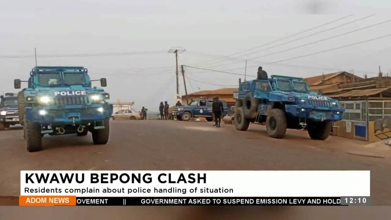 Kwawu Bepong Clash: Residents complain about police handling of the situation - Premtobre Kasee