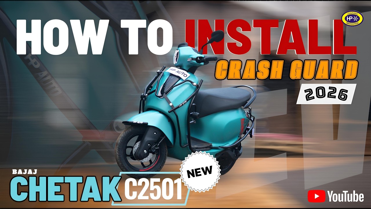 CHETAK 2501 HP AUTO Crash Guard +BAJAJ ACCESSORIES  Chetak EV 2026 (2501)