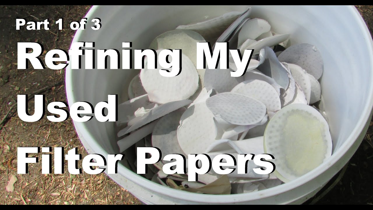 Gold and Silver Refining Filter Papers Recovery Part1