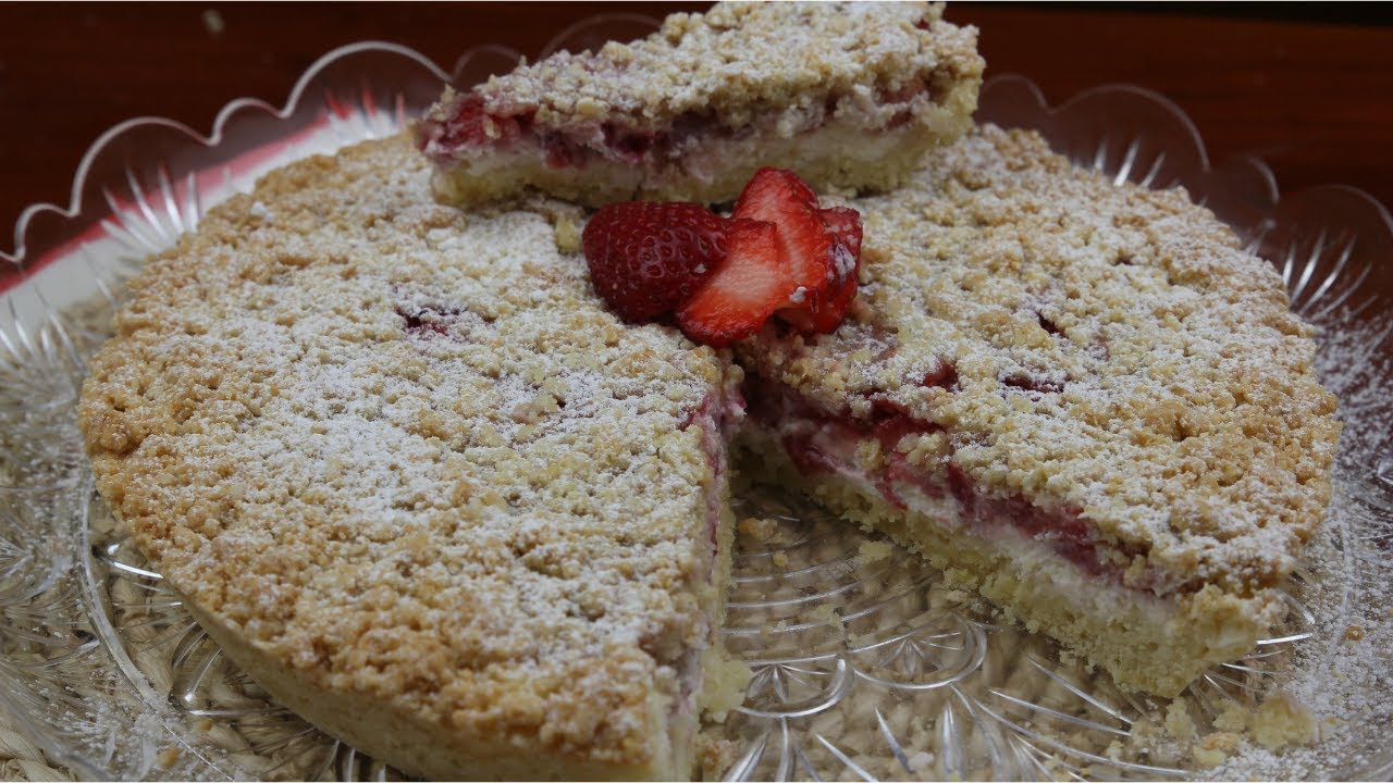 Crostata sbriciolata Ricotta e Fragole