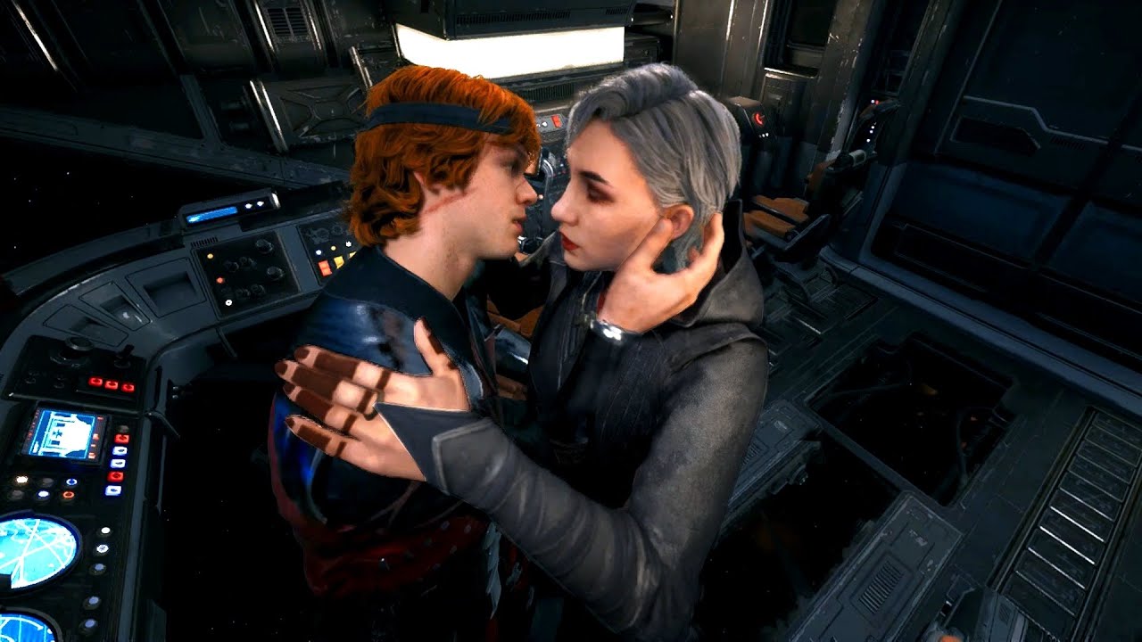 Star Wars Jedi Survivor Cal Dates With Human Merrin Across The Stars Kiss Intereactions