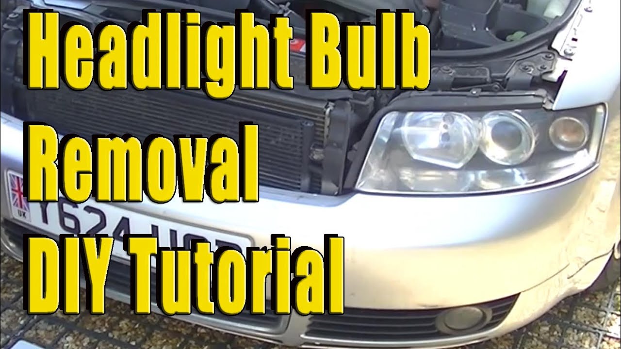Audi A4 B6 Headlight Removal / Bulb Removal DIY Tutorial