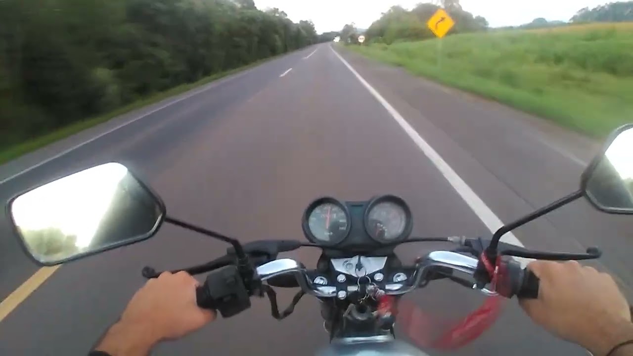 Motovlog sem comentário - Viagem de Taquari até Cachoeira do Sul parte 02