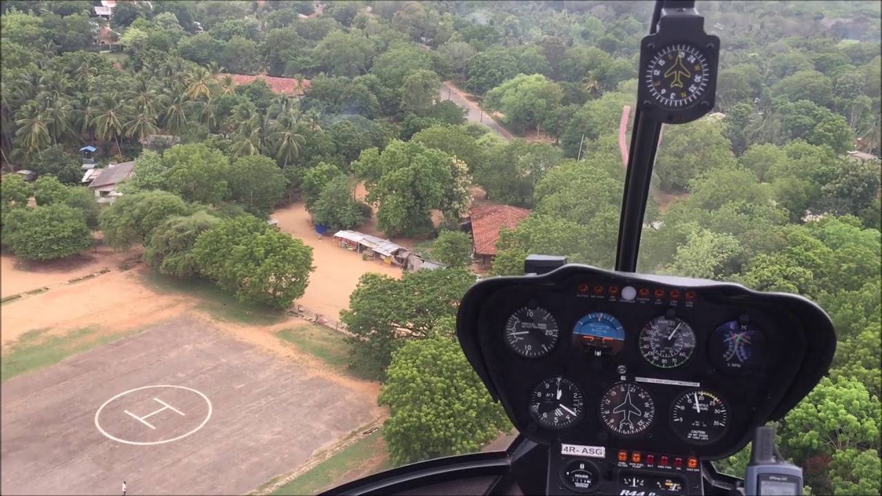 Domestic flight over Sri Lanka’s  Helicopter R44 Flight to Kataragama