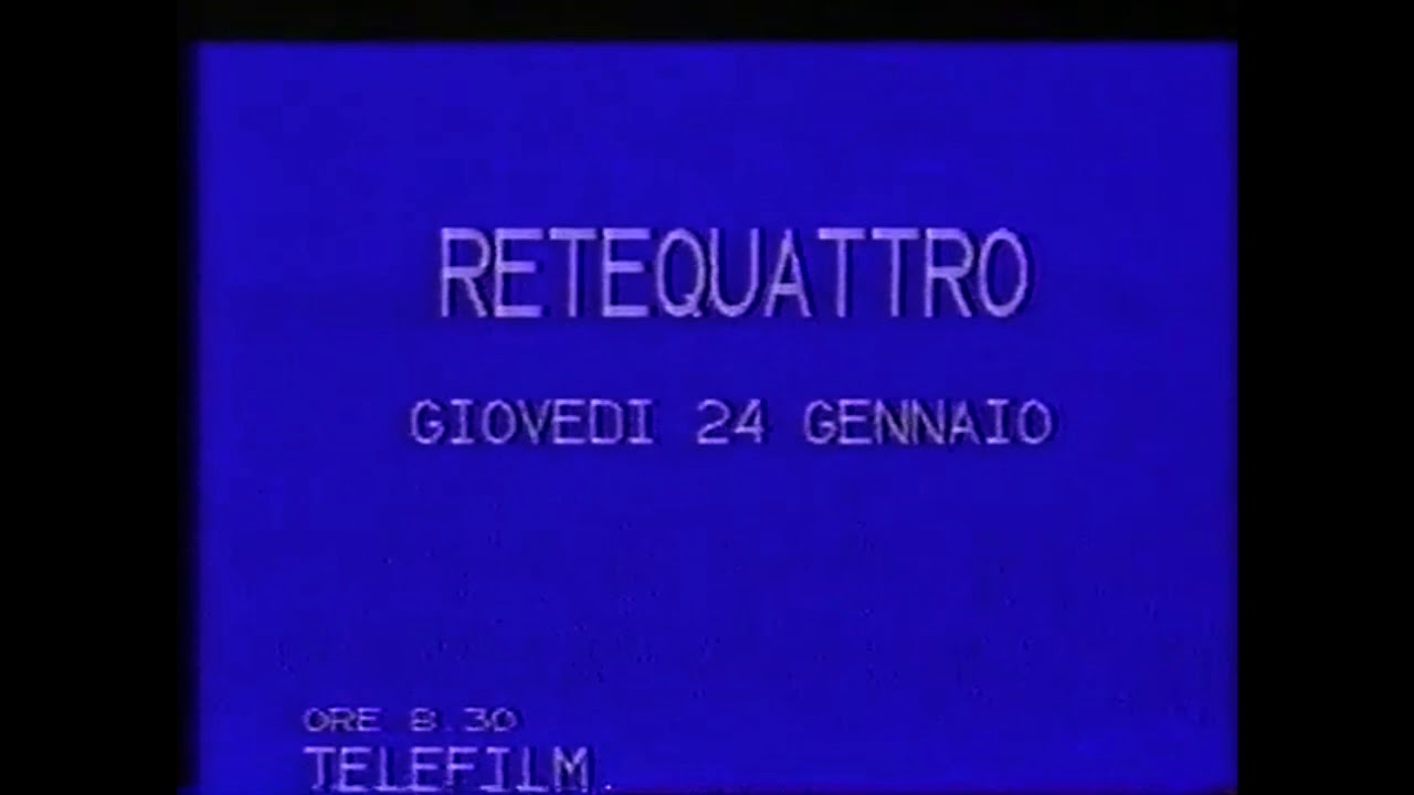 Fine Trasmissioni di Retequattro del 23 Gennaio 1985