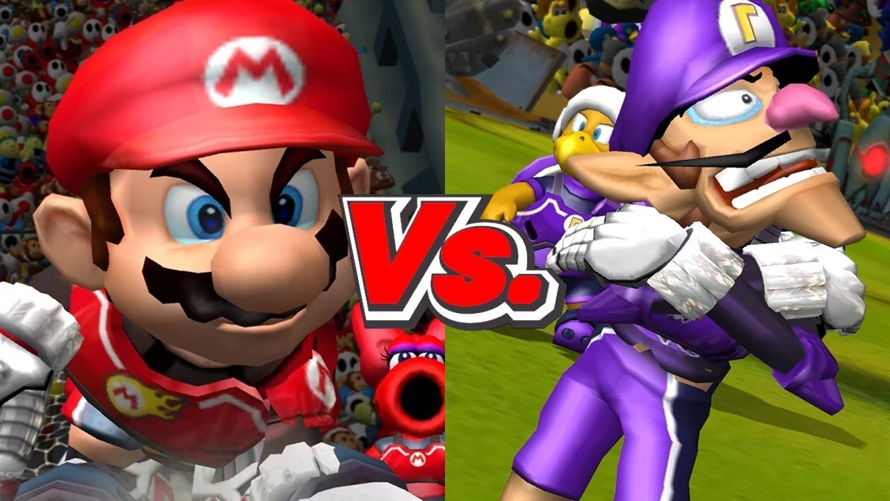 Mario Strikers Charged - Mario Vs. Waluigi