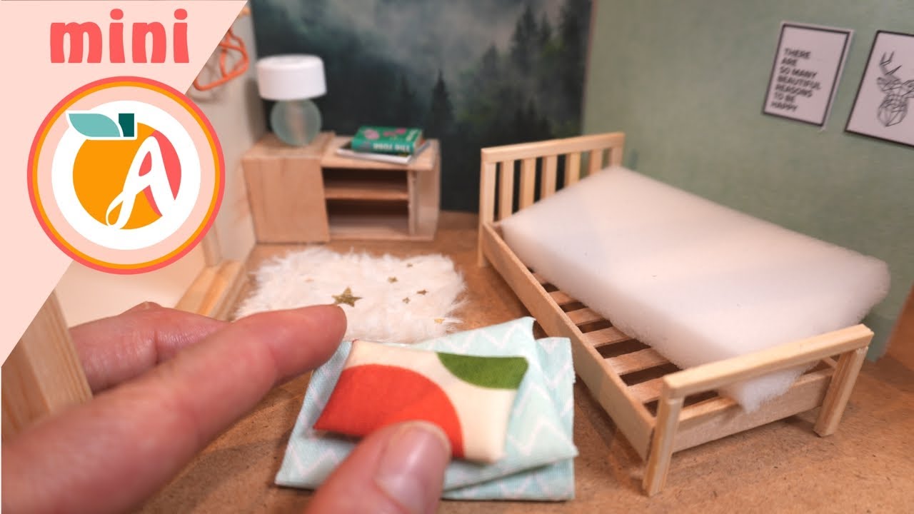 Miniatur Haus DIY - Schlafzimmer basteln - Apricozy