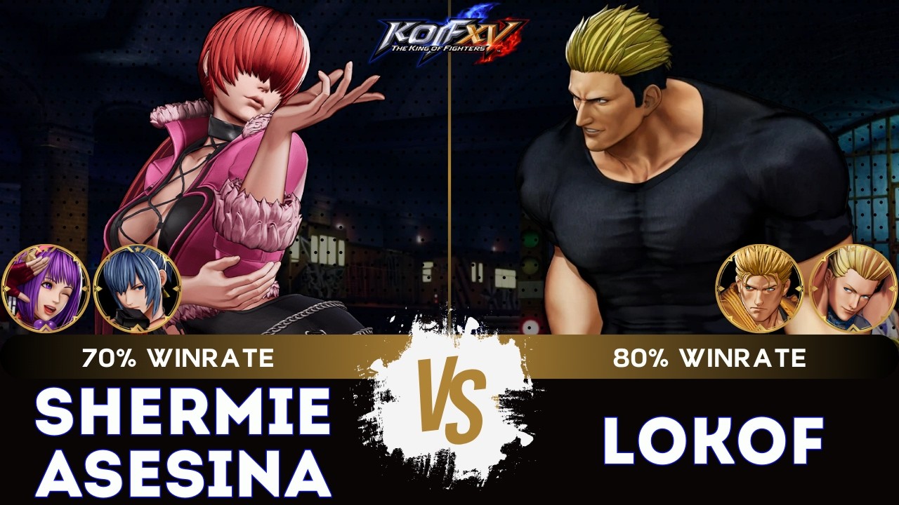 KOF XV ▰ SHERMIE ASESINA (Shermie/Leona/Athena) 🆚 LOKOF (Ryo/Yamazaki/Benimaru)🎞️Replay Match - 3/26