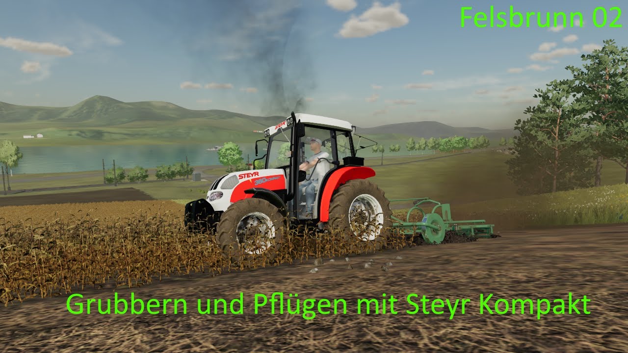 LS22 Felsbrunn 02 Grubbern und Pflügen mit Steyr Kompakt/ LS22 PC