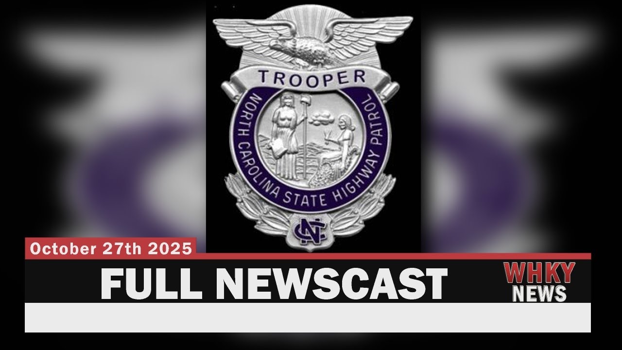 FATAL CRASH IN CATAWBA COUNTY, HIT & RUN INVOLVING BICYCLIST | WHKY Full News, Mon. 10/27/25