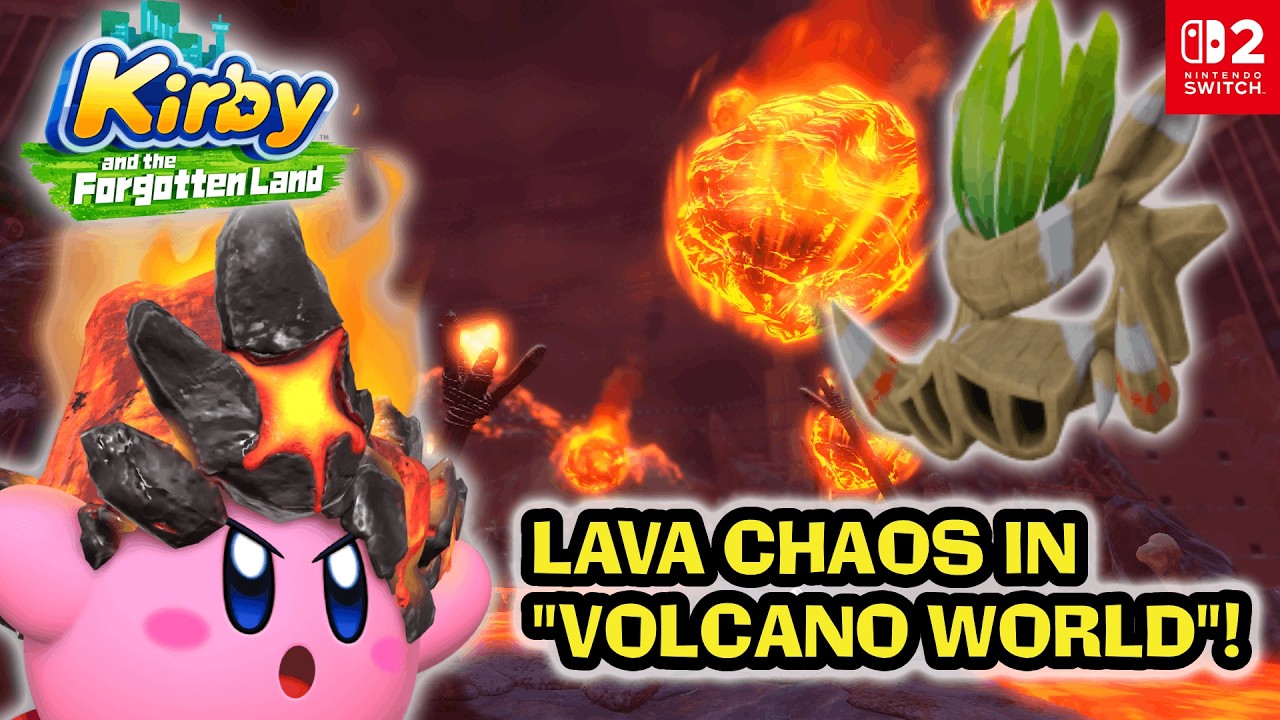 Volcano World Is INSANE! 🌋 | Kirby and the Forgotten Land – Redgar Forbidden Lands