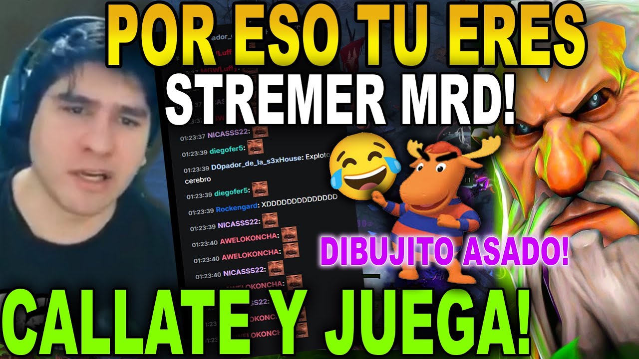 🤣DIBUJITO SE ACHORA!🤣 BENJAZ VUELVE AL DOTA PARA SER FLAMEADO POR UN DIBUJITO TRYHARD! DOTA 2